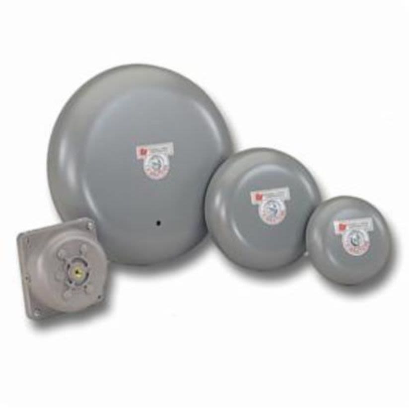 Federal Signal Vibratone® 500-120-1 500 Vibrating Bell Mechanism, 120 VAC, 0.08 A, 108 to 112/98 to 102 dB Sound, Indoor/Outdoor, Surface Mount, ARRA Compliant|BAA Compliant|UL Listed|cUL Listed|CSA Certified|FM Approved, 4 in Gong